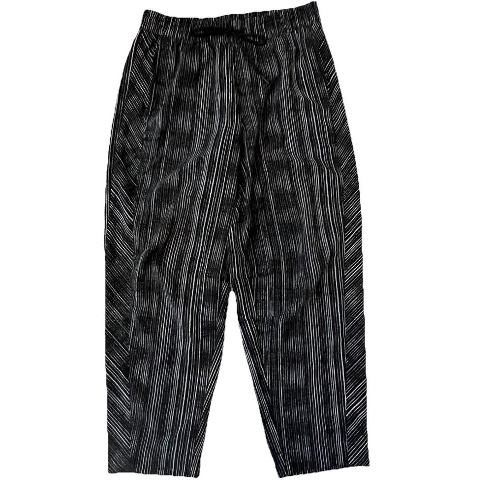 Athleta Black and White Striped Pants